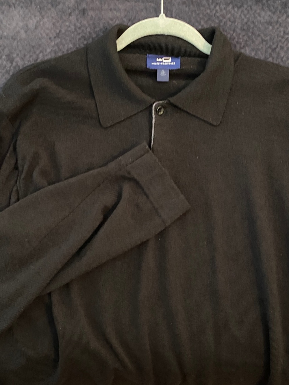 Wilke-Rodriguez, Italian Merino Wool, Long Sleeve Collared Shirt